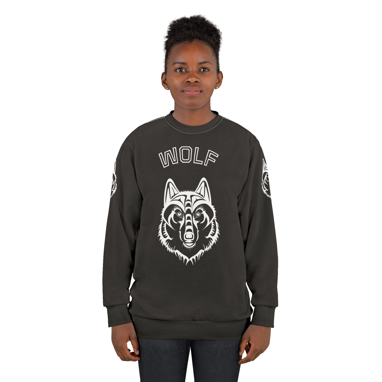 Wolf Graphic Unisex Sweatshirt - Cozy Wild Spirit Wear, Perfect Gift for Animal Lovers, Nature Enthusiasts, and Casual Outfits