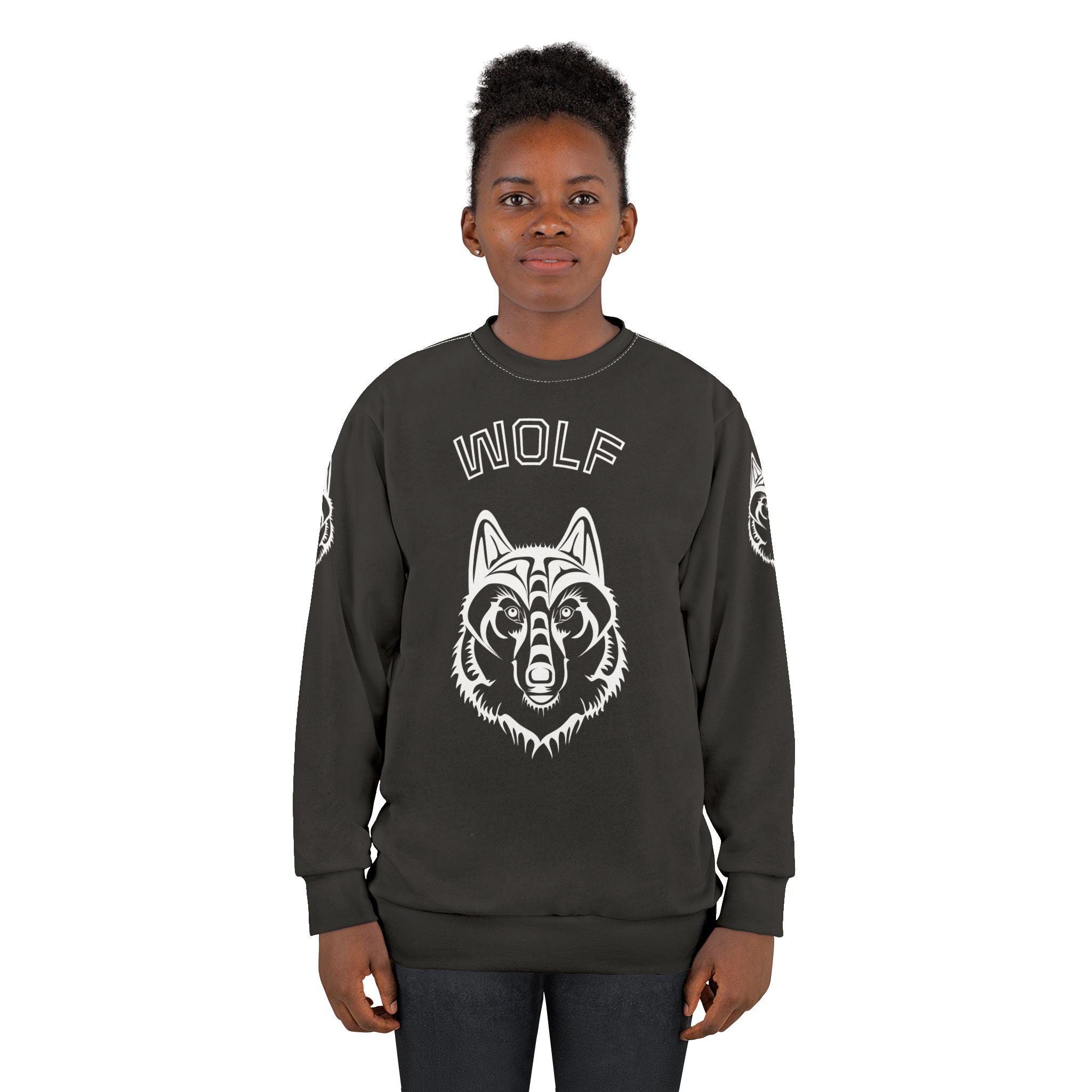 Wolf Graphic Unisex Sweatshirt - Cozy Wild Spirit Wear, Perfect Gift for Animal Lovers, Nature Enthusiasts, and Casual Outfits