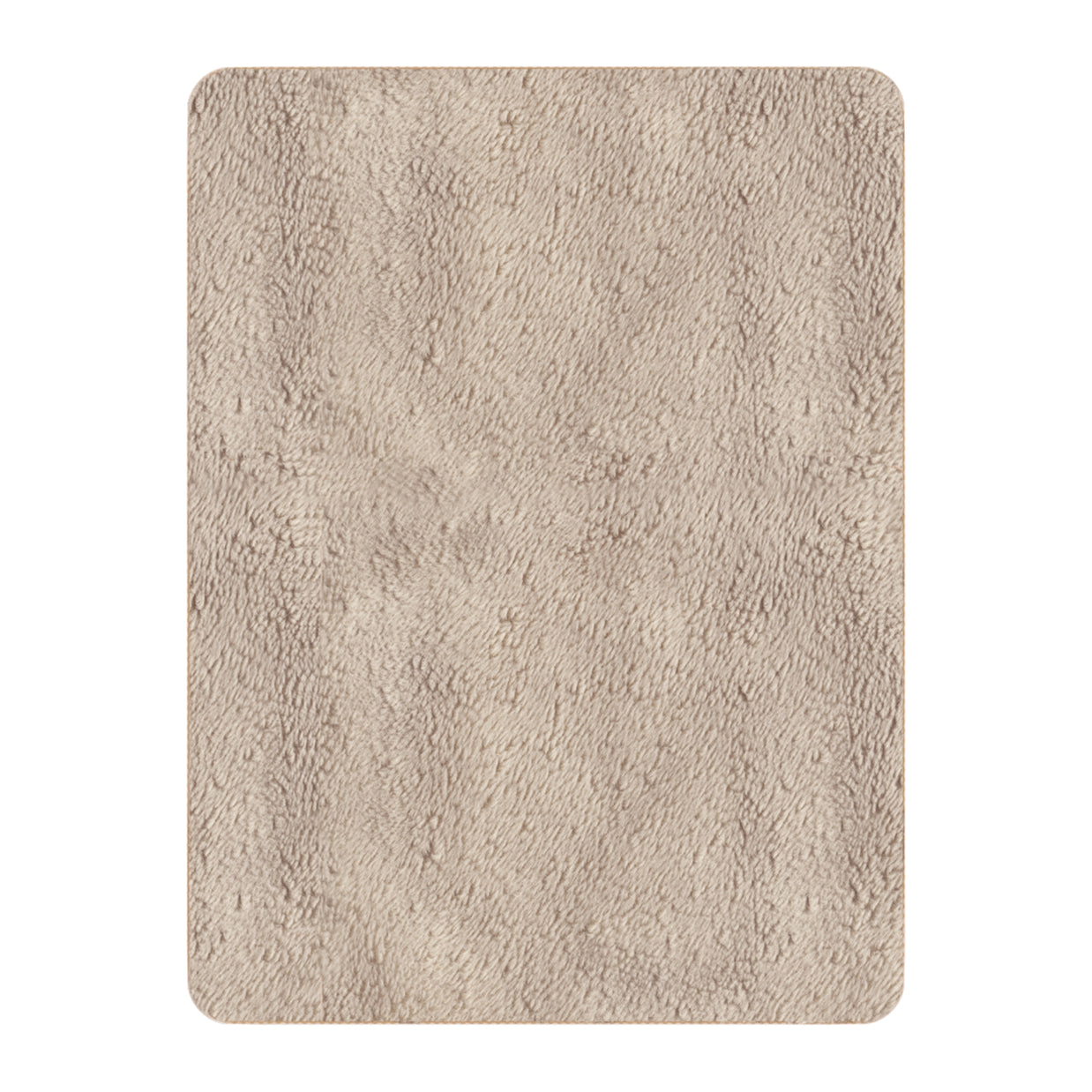 Wolf Forest Tan Sherpa Blanket — Cozy Woodland Throw with Wolf Design