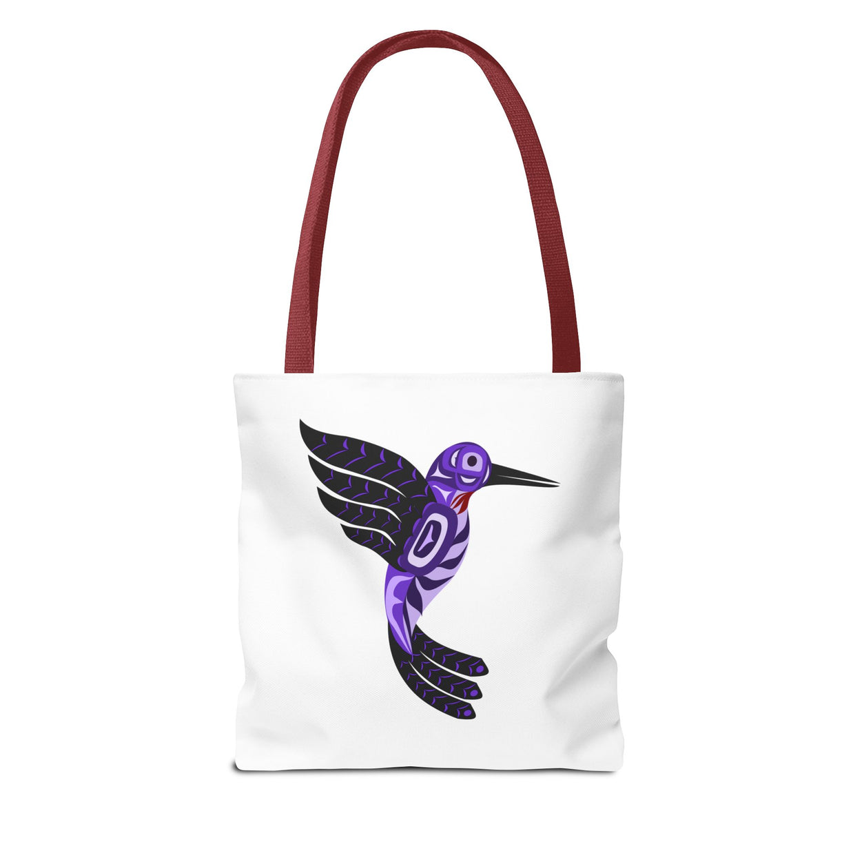 Vibrant Nature Tote Bag, Eco-Friendly Shopping Bag, Floral Hummingbird Tote, Gift for Nature Lovers, Boho Style Bag, Everyday Use