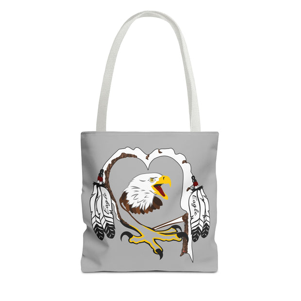 Eagle Feather Artisan Tote Bag, Eco-Friendly Shopping Bag, Unique Gift for Nature Lovers, Handcrafted Reusable Bag, Festivals, Travel