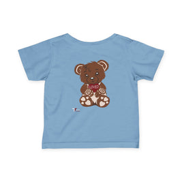 Loved Bear Infant Tee, Cute Baby Tee, Baby Shower Gift, Plush Bear Kids Shirt, Toddler Apparel, Birthday Gift for Baby