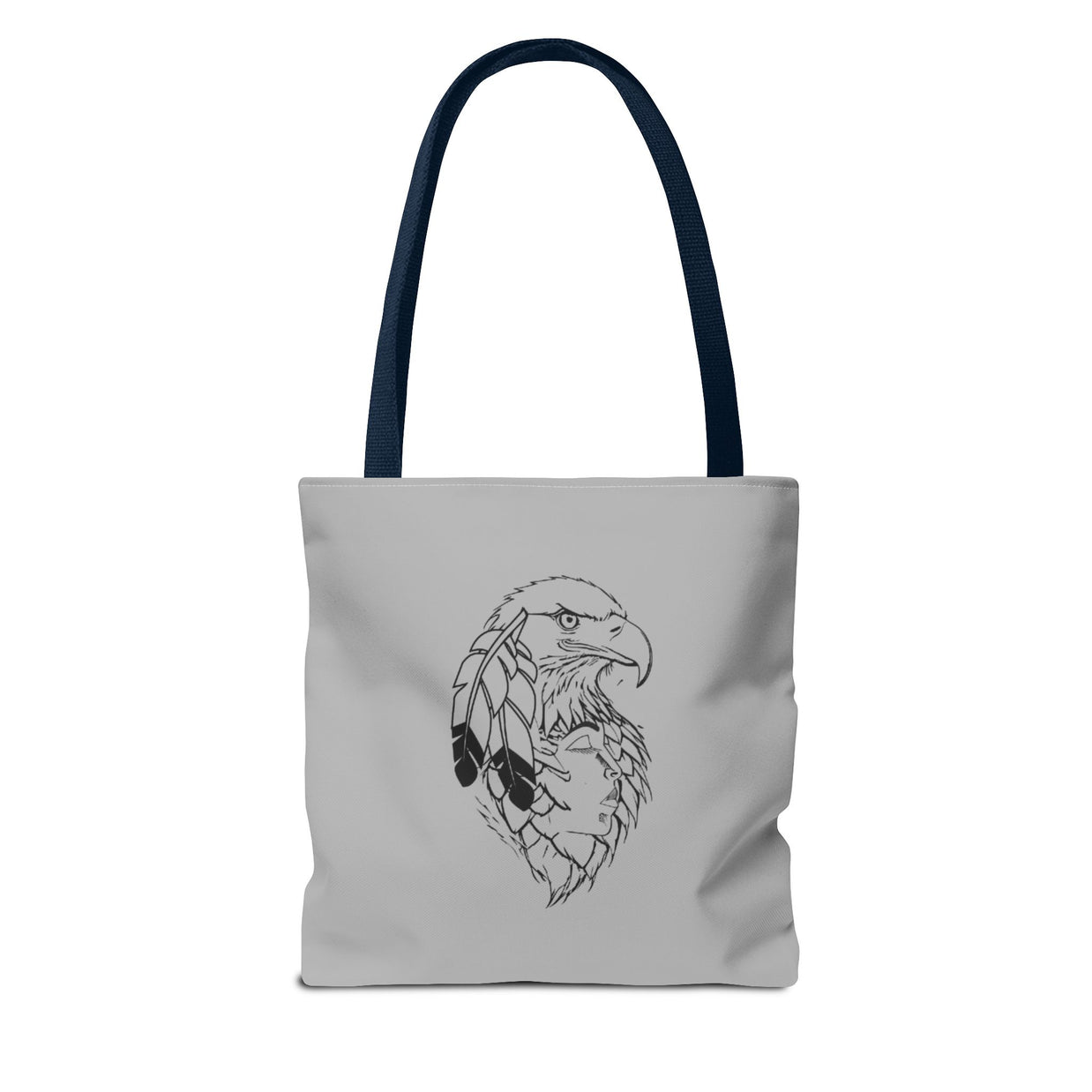 Eagle Feather Artisan Tote Bag, Eco-Friendly Shopping Bag, Unique Gift for Nature Lovers, Handcrafted Reusable Bag, Festivals, Travel