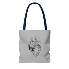 Eagle Feather Artisan Tote Bag, Eco-Friendly Shopping Bag, Unique Gift for Nature Lovers, Handcrafted Reusable Bag, Festivals, Travel