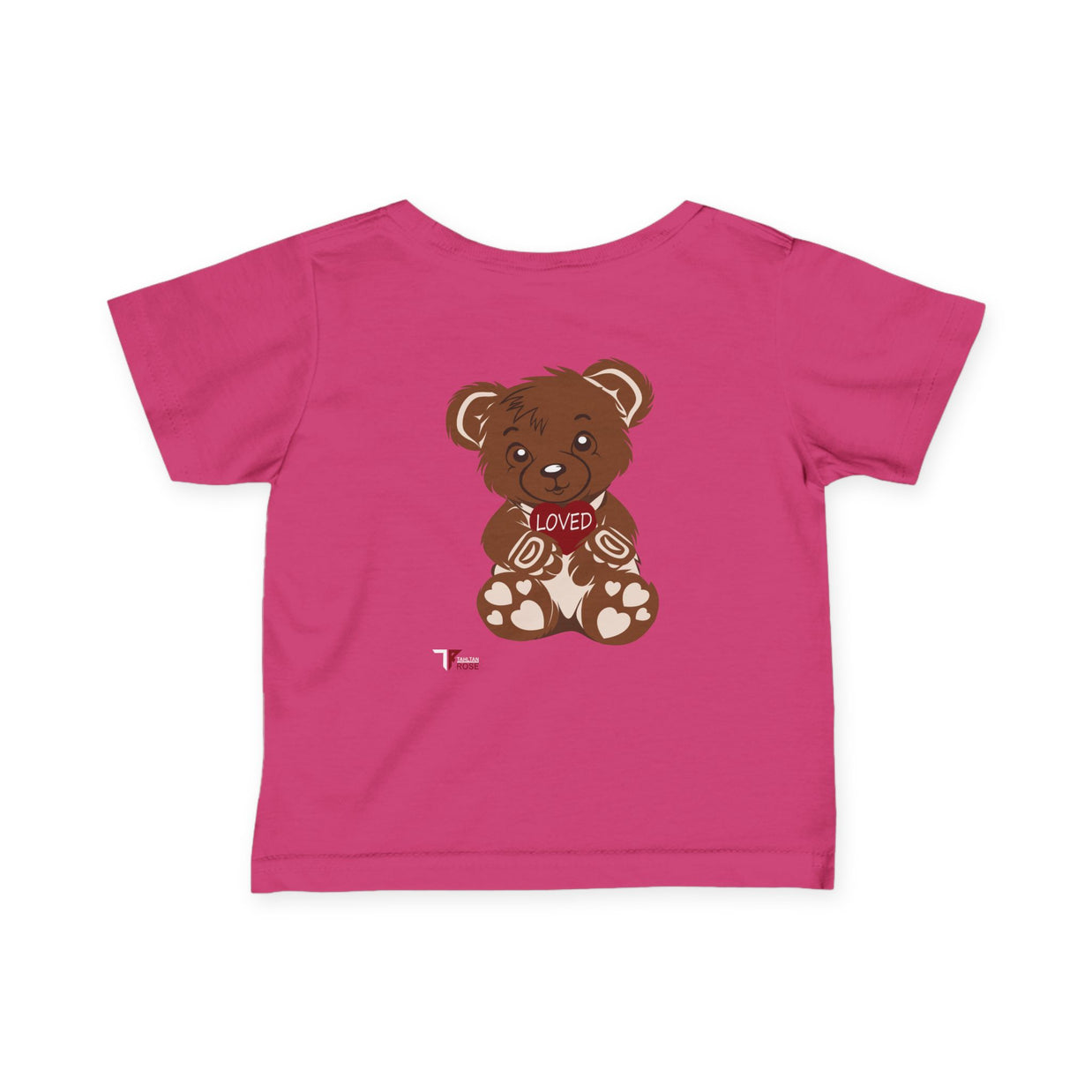 Loved Bear Infant Tee, Cute Baby Tee, Baby Shower Gift, Plush Bear Kids Shirt, Toddler Apparel, Birthday Gift for Baby
