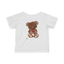 Loved Bear Infant Tee, Cute Baby Tee, Baby Shower Gift, Plush Bear Kids Shirt, Toddler Apparel, Birthday Gift for Baby