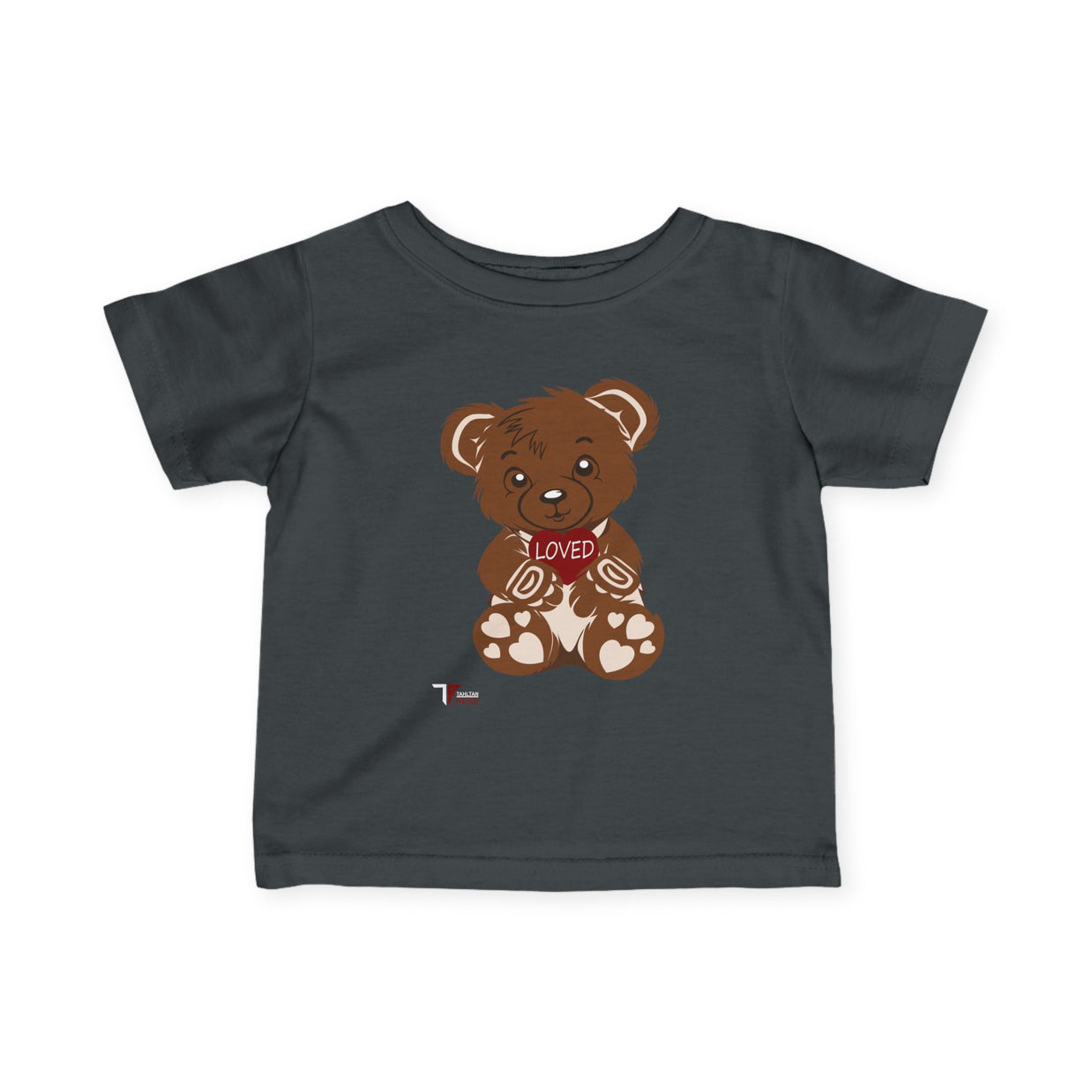 Loved Bear Infant Tee, Cute Baby Tee, Baby Shower Gift, Plush Bear Kids Shirt, Toddler Apparel, Birthday Gift for Baby