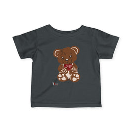 Loved Bear Infant Tee, Cute Baby Tee, Baby Shower Gift, Plush Bear Kids Shirt, Toddler Apparel, Birthday Gift for Baby