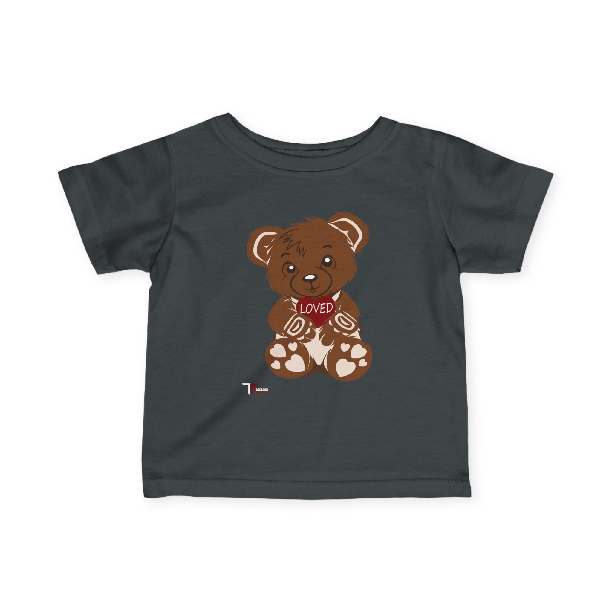 Loved Bear Infant Tee, Cute Baby Tee, Baby Shower Gift, Plush Bear Kids Shirt, Toddler Apparel, Birthday Gift for Baby