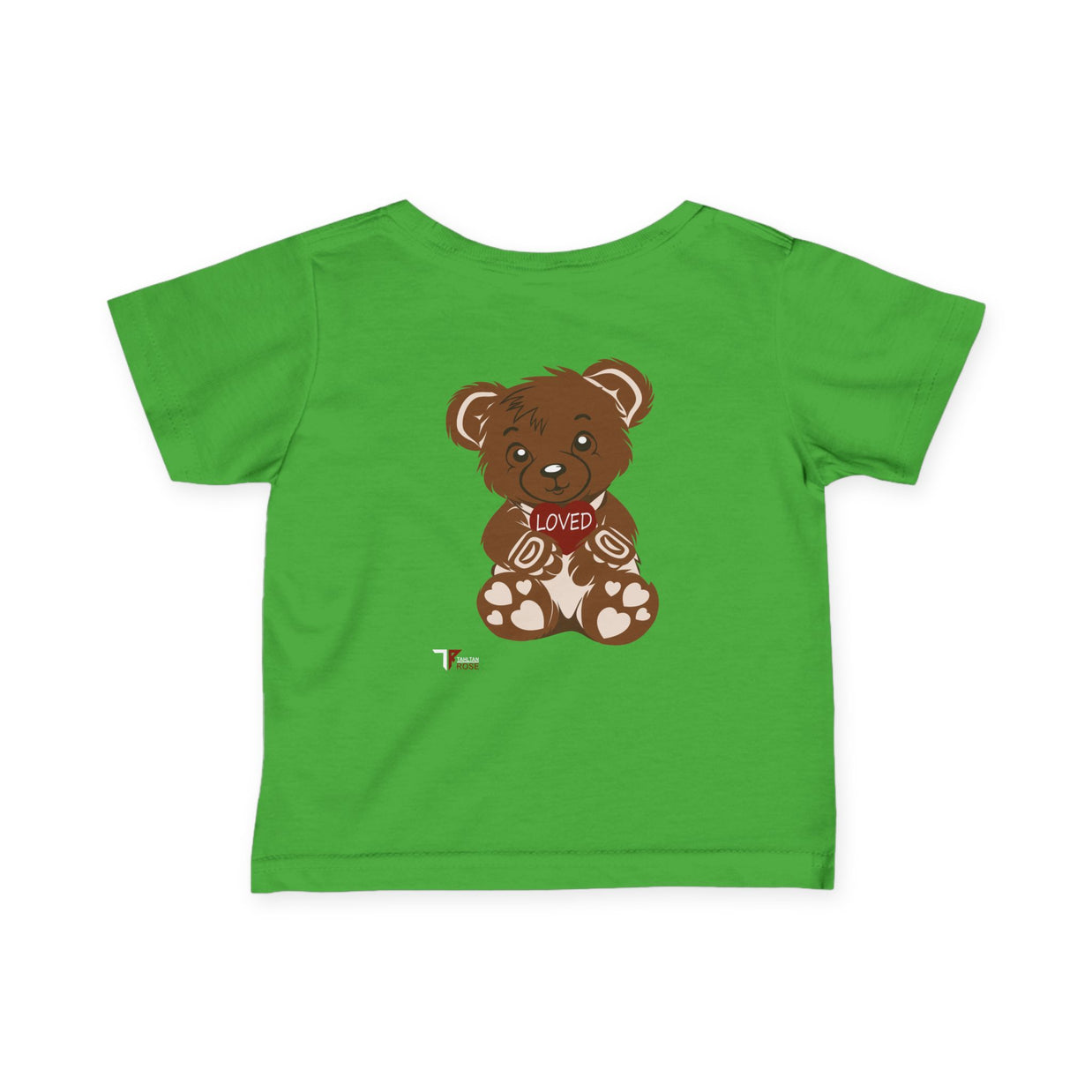 Loved Bear Infant Tee, Cute Baby Tee, Baby Shower Gift, Plush Bear Kids Shirt, Toddler Apparel, Birthday Gift for Baby