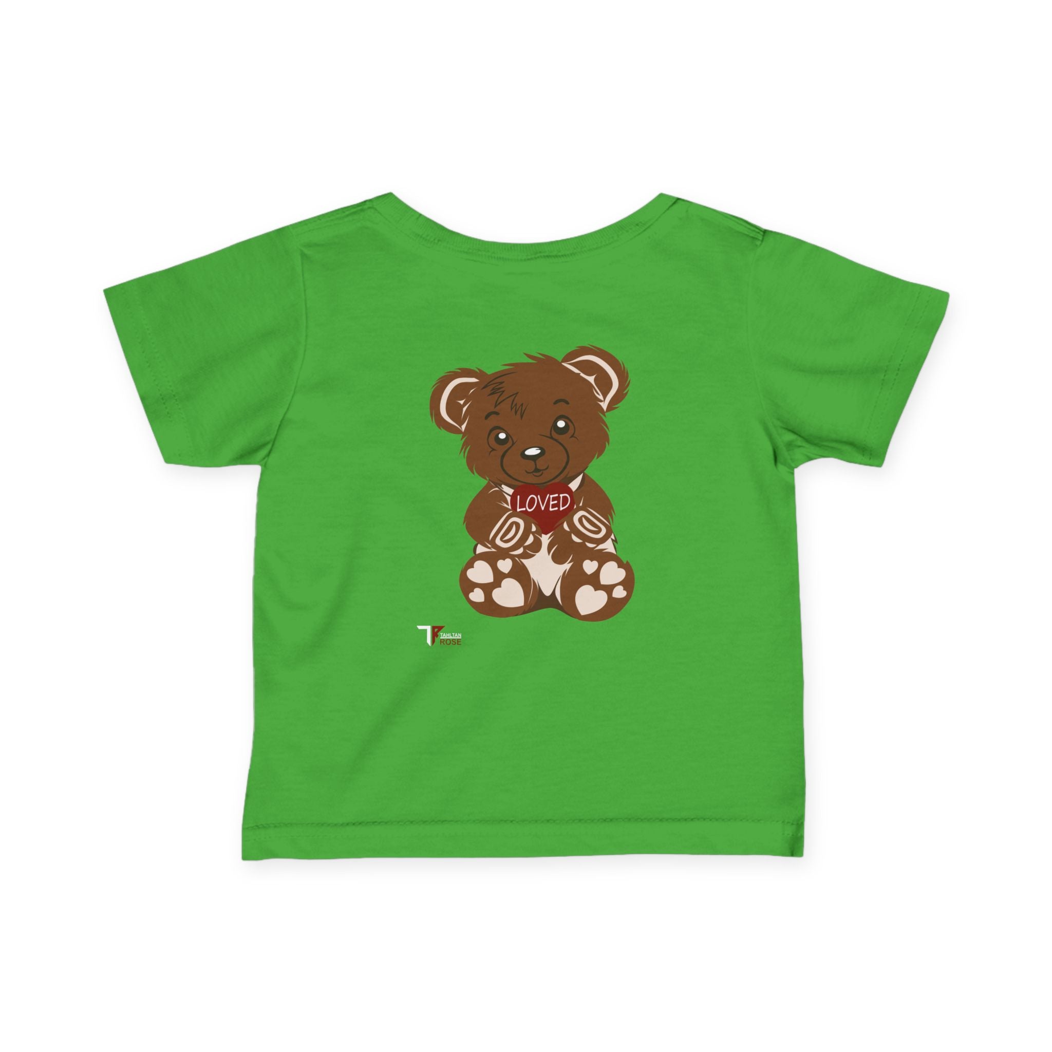 Loved Bear Infant Tee, Cute Baby Tee, Baby Shower Gift, Plush Bear Kids Shirt, Toddler Apparel, Birthday Gift for Baby