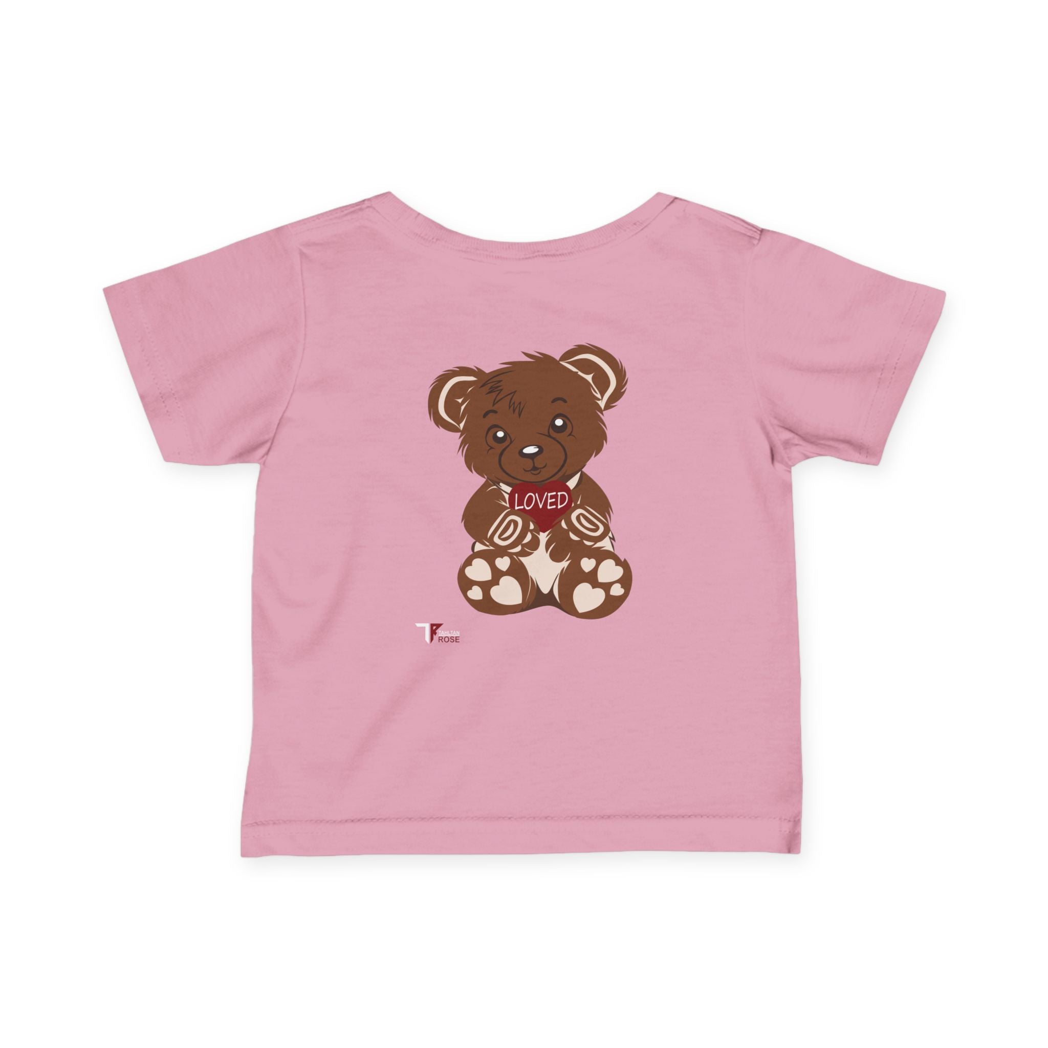 Loved Bear Infant Tee, Cute Baby Tee, Baby Shower Gift, Plush Bear Kids Shirt, Toddler Apparel, Birthday Gift for Baby