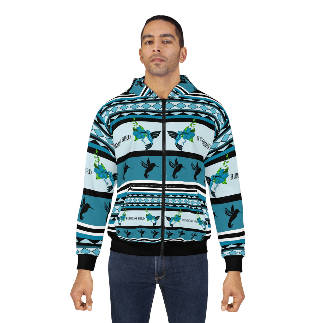 Hummingbird Pattern Unisex Zip Hoodie, Colorful Casual Wear for Nature Lovers, Unique Gift for Bird Enthusiasts, Spring Fashion, Cozy [...]