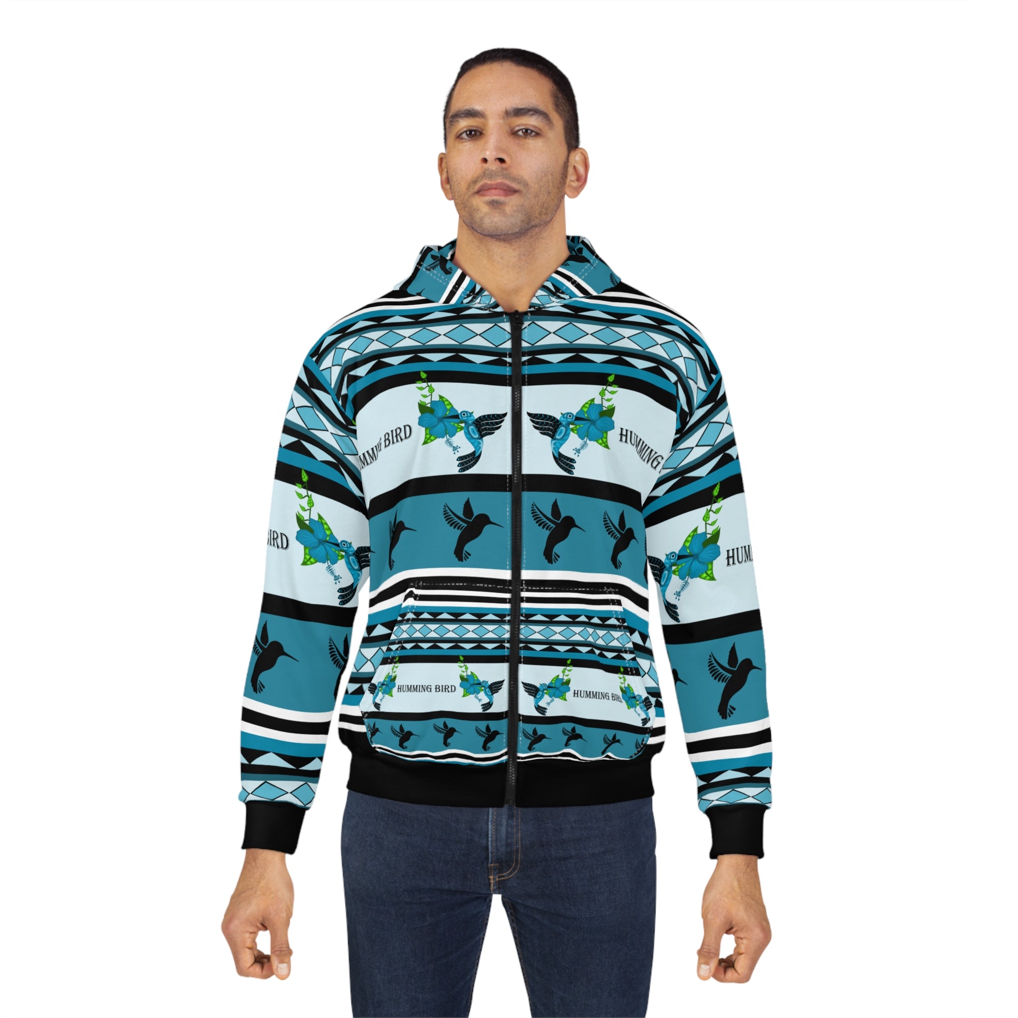 Hummingbird Pattern Unisex Zip Hoodie, Colorful Casual Wear for Nature Lovers, Unique Gift for Bird Enthusiasts, Spring Fashion, Cozy [...]