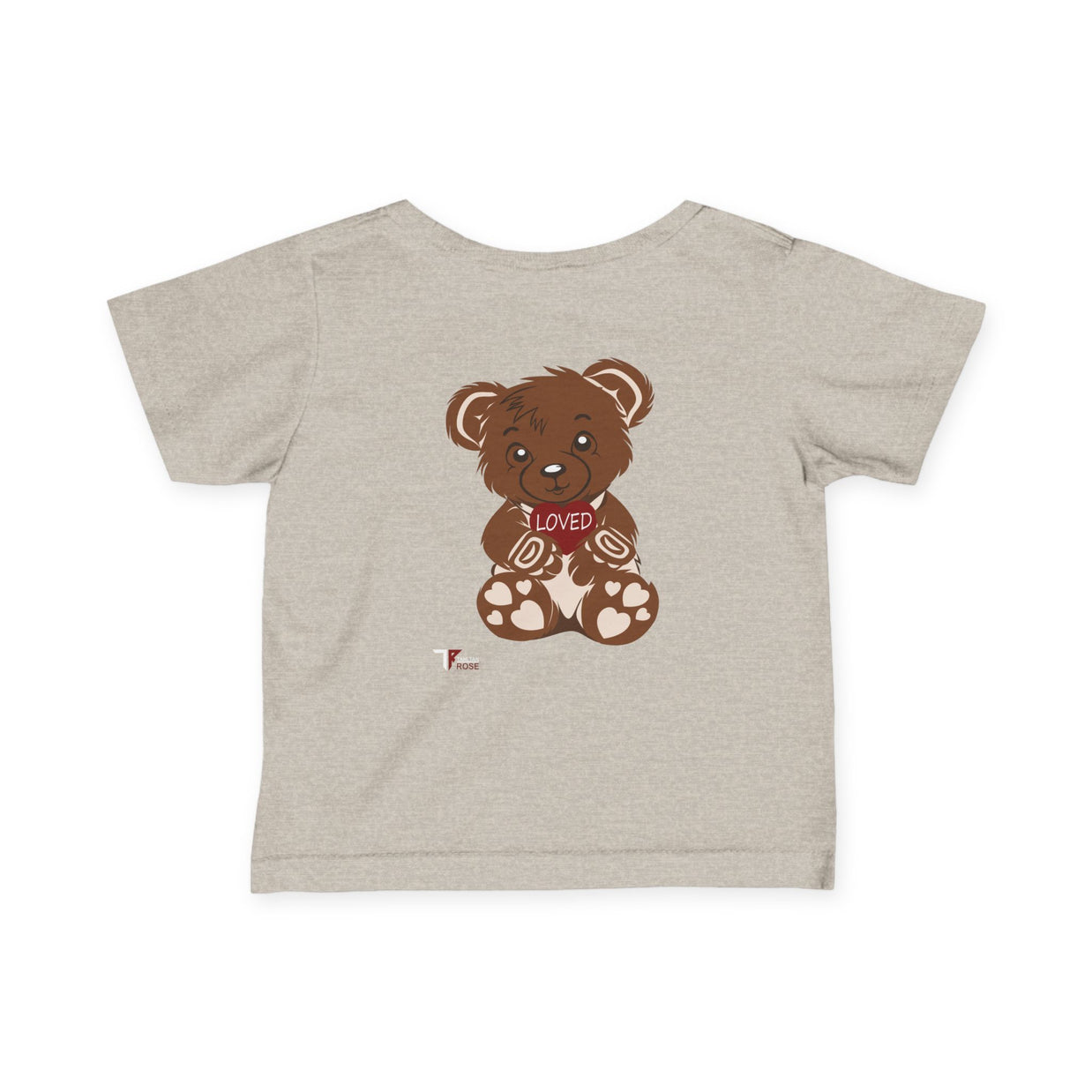 Loved Bear Infant Tee, Cute Baby Tee, Baby Shower Gift, Plush Bear Kids Shirt, Toddler Apparel, Birthday Gift for Baby
