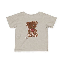 Loved Bear Infant Tee, Cute Baby Tee, Baby Shower Gift, Plush Bear Kids Shirt, Toddler Apparel, Birthday Gift for Baby
