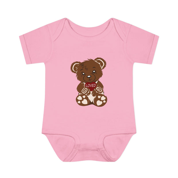 Cute Baby Bodysuit with "Loved" Design, Infant Gift, Baby Shower Outfit, Cute Clothing, Newborn Bodysuit, Baby Apparel