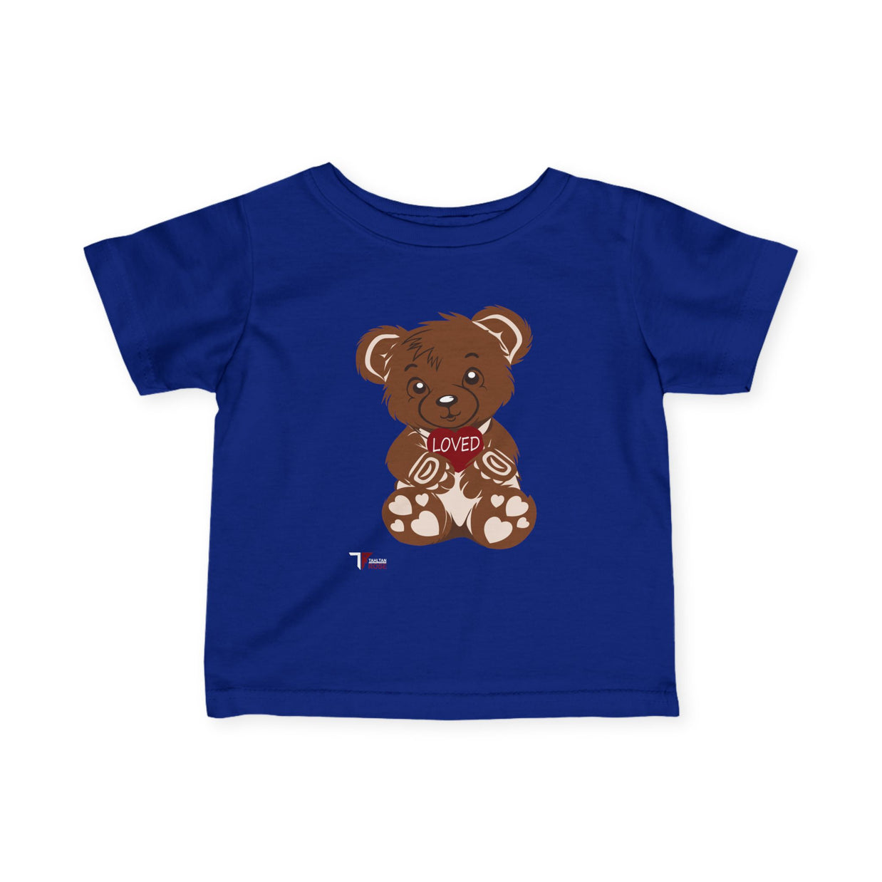 Loved Bear Infant Tee, Cute Baby Tee, Baby Shower Gift, Plush Bear Kids Shirt, Toddler Apparel, Birthday Gift for Baby